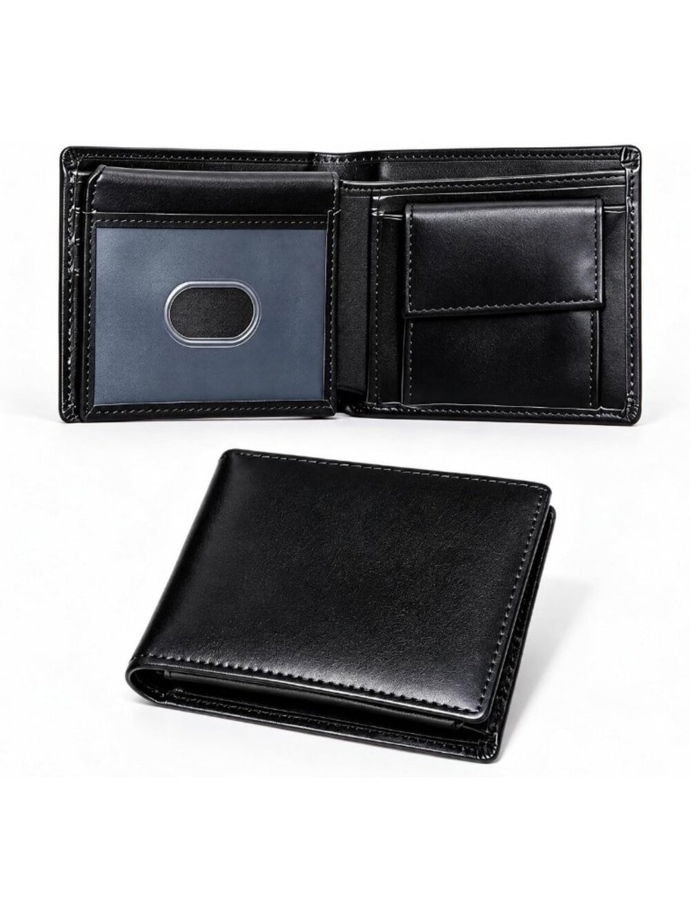 Slim RFID Blocking Leather Bifold Wallet for Men - Stylish & Functional Design